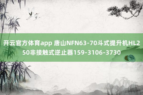 开云官方体育app 唐山NFN63-70斗式提升机HL250非接触式逆止器159-3106-3730