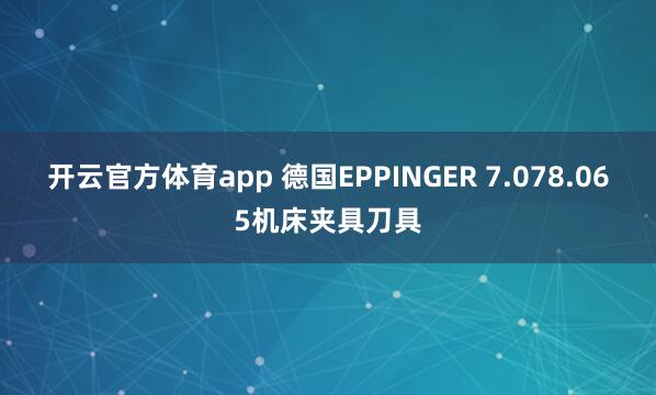 开云官方体育app 德国EPPINGER 7.078.065机床夹具刀具